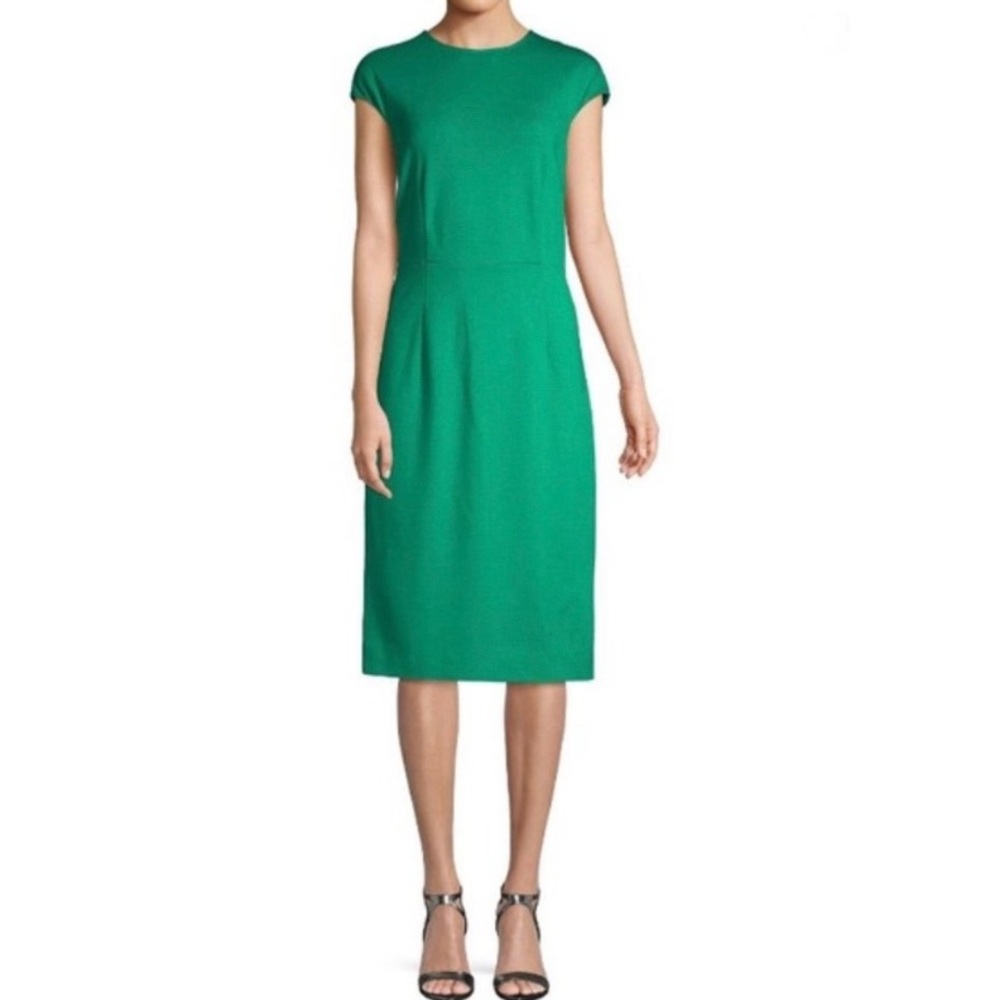 Diane Von Furstenberg Hadlie Sheath Dress Green Women's Size 6